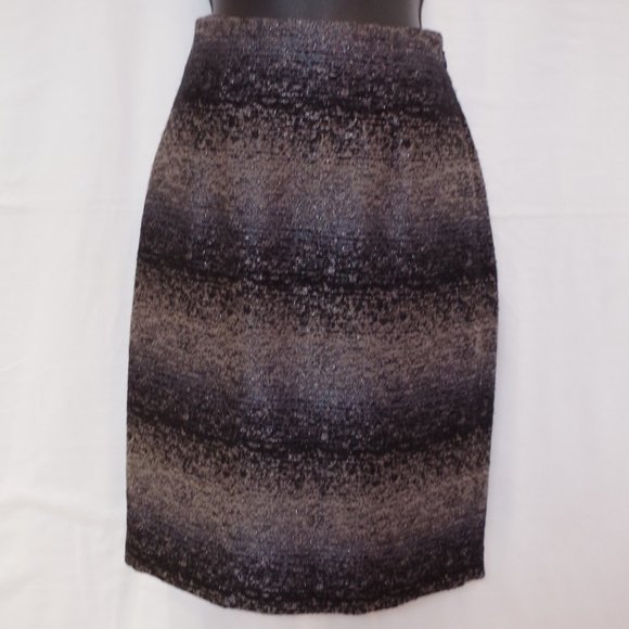 Ports 1961 Metallic Ombre Striped Tweed Skirt- Sz. 0 - Picture 4 of 8
